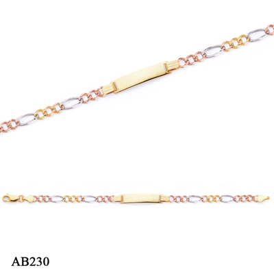 AB230 Esclava Baby ID Bracelet 6" 