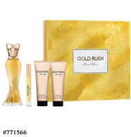 771566 Paris Hilton Gold Rush 4 Pc Gift Set 3.4