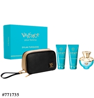 771735 VERSACE DYLAN TURQUOISE POUR FEMME 4pc